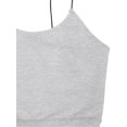 thumbnail image 3 of A2Y Women's Skinny Strap Sexy Camisole Tank Crop Tops Heather Grey M, 3 of 3