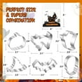 thumbnail image 3 of Halloween Stainless Steel Cookie Cutter Set withStainless Steel Assorted Shapes for Baking Pastry Dough and Fondant Decorations(As Show), 3 of 9