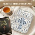 thumbnail image 6 of TSOVTHRID Cross Leaf Print Bible Covers Church Bags, Lightweight Bible Protective Cover Quilted, White Portable Bibles Book Cover with Multi Pockets, Christian Gift, 6 of 7