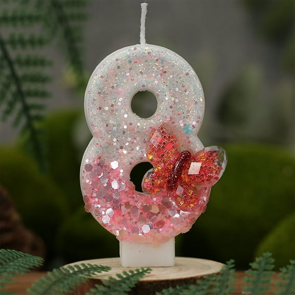 YIMWNYI Birthday Candles Number Set, Elegant Cake Decorations, Wax Candles for Celebrations, Unique Party Accessories, Versatile Decorative Candles