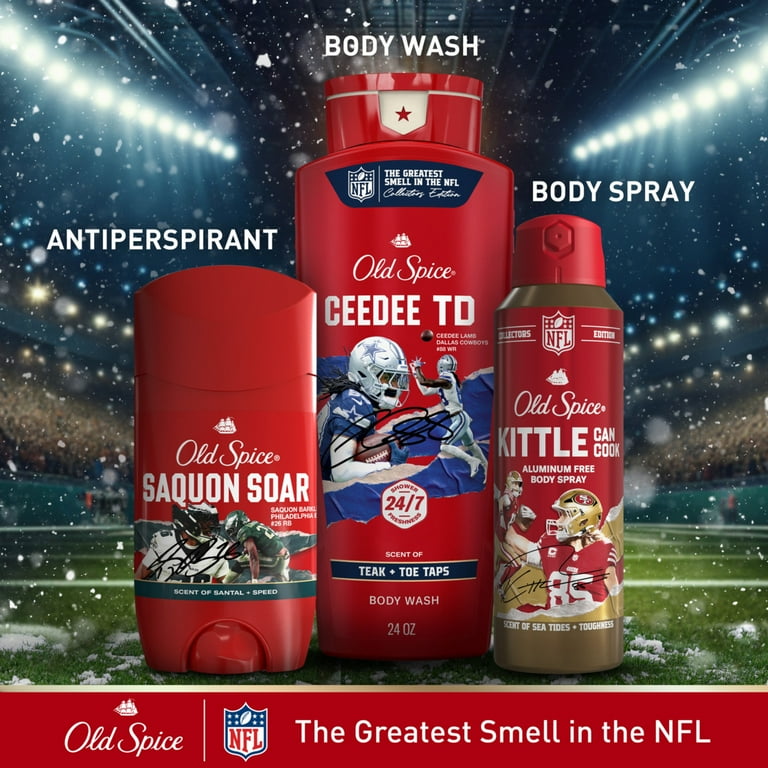 Old Spice NFL Holiday Gift Pack, Saquon Soar Antiperspirant + more