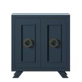 thumbnail image 4 of Twin Star Home Bar Cabinet with Stemware Rack, Fontana Blue, 4 of 7