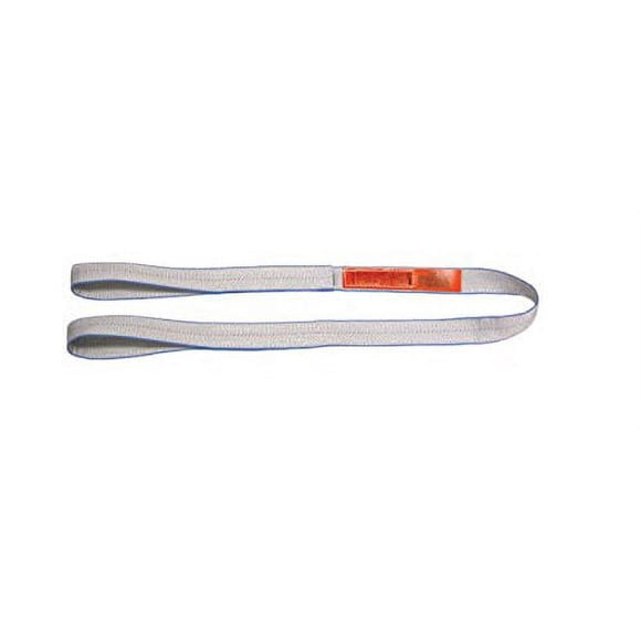 Liftall EE1801TFX2 Tuff-Edge Web Sling, Flat Eye, E and E, 1-ply, 1" x 2'