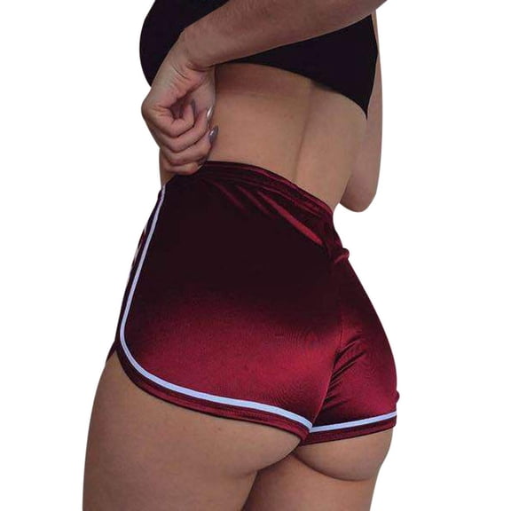 Aayomet Womens Summer Shorts Women's Plus Size French Terry Bermuda Shorts with Pockets,Red M