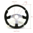 thumbnail image 2 of The ROP Shop 14" Black Steering Wheel & 5/6 Hole Adapter for Club Car DS, Precedent Golf Cart, 2 of 9