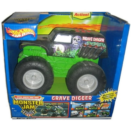 Hot Wheels Monster Jam Grave Digger (2003) Motorized Toy Car