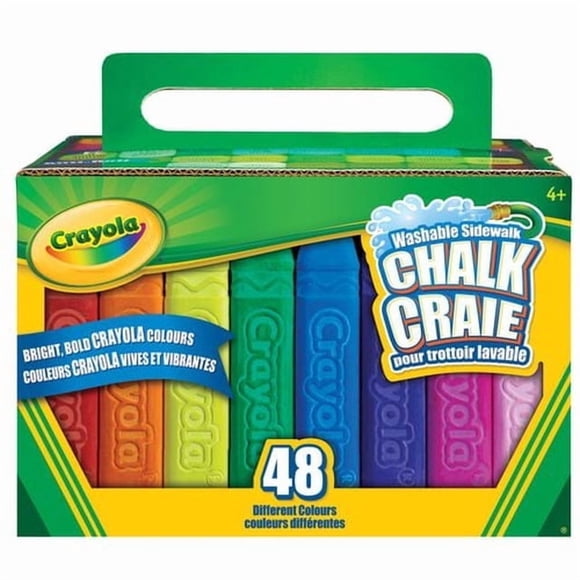 Crayola Craie pour Trottoir Extérieur, 48 Unités