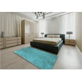thumbnail image 4 of Ahgly Company Indoor Square Patterned Dark Cyan Green Area Rugs, 3' Square, 4 of 6