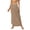 Khaki, variant on Women's Swimwear Cover ups Bottoms Tie Wasited Sarong Linen Maxi Skirt with Split Wrap Swimsuit Skirts Khaki One Size