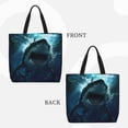thumbnail image 2 of Easygdp Undersea Shark Bolsa Tote para Mujer, Bolso de Hombro para Trabajo, Playa, Viajes, Compras y Supermercado, 2 of 7