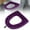 Purple, variant on Toilet Seat Cover, Washable Toilet Seat Cover Pads, Soft Thicker Cushions for Bathroom Toilet, Reusable Toilet Seat with Zipper, Warmer Toilet Cover Pads Brown 16.9x14.6 In (1Pcs)
