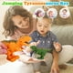 thumbnail image 4 of Dinosaurio de resorte con reloj educativo, juguete infantil con animales, juguete para niños, juguete educativo con reloj, 4 of 5