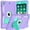 Purple+Teal, variant on BMOUO Case for iPad 6th 5th Generation (9.7 inch, 2018/2017), Shockproof Protective iPad 9.7 Case with Built-in Stand/Pencil Holder for iPad 6th/5th Gen, Air 2,Black