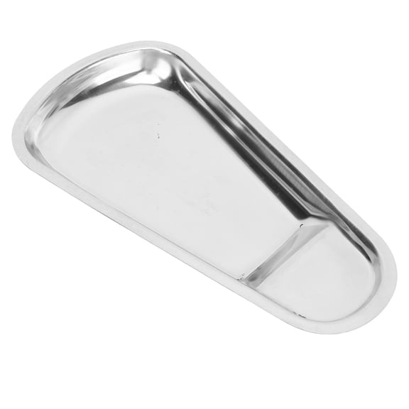 LAZIOEGR Stainless Steel Serving Tray – Compact, Heat‑Resistant, Hygienic & Versatile for Kitchen, Bathroom & Party Use