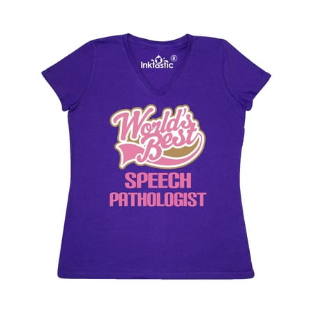Speech Pathologist (Worlds Best) Women's V-Neck