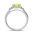 thumbnail image 4 of 2.15 Ct Round Cut Peridot & Garnet Gemstone Sparkle Engagement Ring for Women Solid 18K White Gold Size 8 by Diamond-Capitals, 4 of 7