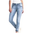 thumbnail image 2 of JNGSA Low Rise Jeans for Women Stretch Bootcut Jeans Skinny Straight Leg Jeans Denim Pants, 2 of 8