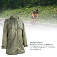 thumbnail image 3 of Rain Jacket Men's Rain Parka PVC Waterproof and Windproof High Visibility Design Not Stuffy Adjustable Hood Stretch Rain Jacket, 3 of 7