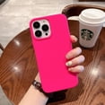 thumbnail image 4 of CASELIX Compatible with iPhone 13 Pro Case, Liquid Silicone Case, Full Body Protective Cover, Shockproof, Slim Phone Case, Anti-Scratch Soft Microfiber Lining, (Neon Pink), 4 of 5