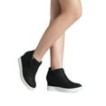 thumbnail image 6 of Dream Pairs Women's Platform Wedge Sneaker Ankle Booties, 6 of 7