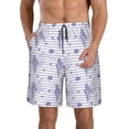thumbnail image 1 of Fotbe Stripes and Sprigs of Lavender Trajes de Baño Estampados para Hombre, Shorts de Verano de Secado Rápido, Ropa de Playa, Bañadores-XX-Large, 1 of 6