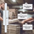 thumbnail image 4 of MMBM Extended Core Stretch Wrap 10" x 1000' 4 Rolls 80 Gauge Clear Cast Plastic Film for Wrapping Pallets Boxes, 4 of 7