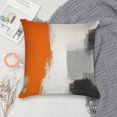 thumbnail image 5 of Orange And Grey Abstract Art Artwork Pillow Covers,Orange And Grey Abstract Art Artwork Throw Pillow Covers 18"×18" ,Living Room Sofa Couch Pillow Covers,Decorative Pillow Covers, 5 of 7