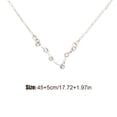 thumbnail image 3 of Qarigey Ins Constellations Theme Amistad Collar Rhinestone Cómodo Delicado con Display Card Colgante para Lover Festival Gifts Piscis Silver Type3 NO3 Qarigey AP009335-17, 3 of 6