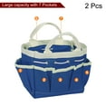 thumbnail image 3 of Bolsa de herramientas de jardín Unique Bargains 2Pcs 7.5 x 4.5 Grande Oxford Impermeable con Bolsillos Azul Claro, 3 of 6