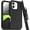 Black, variant on For iPhone 17 Case With Belt Clip, Kickstand, Shockproof Dust/Drop Proof 3 in 1 Full Body Rugged Heavy Duty Durable Cover Black