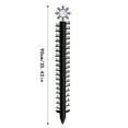 thumbnail image 3 of Snowflake Metal Outdoor Garden with Temperature Measurement Elegant Frosted Design, 3 of 6