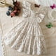 thumbnail image 2 of Odeerbi Niñas Verano Vestido Floral Con Volantes Manga Con Volantes Vestido de Princesa Sin Mangas Vacaciones En La Playa, 2 of 9