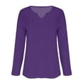thumbnail image 6 of WCJM Striped Shirt Womens Shirts Women Fashion Casual Long Sleeve Solid Color Tops Shirts Blouses Tops, 6 of 6