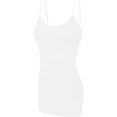 thumbnail image 2 of Women's Basic Solid Camisole Adjustable Strap Long Layering Tank Top Plus XL/2XL/3XL, 2 of 5