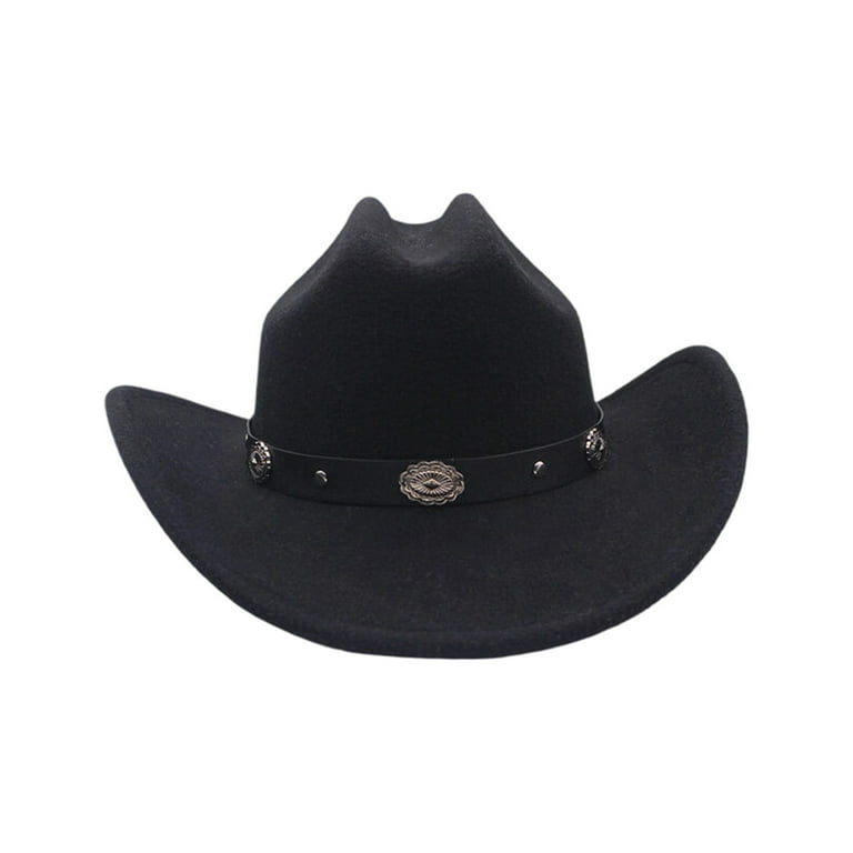 UJNDER Western Cowboy Hat for Men and Women Stylish Accessory Ideal for Outdoor Events and Festivals Cowboy Hat Black