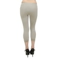 thumbnail image 3 of Vivian's Fashions Capri Leggings - Cotton, Lace Trim (Junior/Junior Plus Sizes), 3 of 5