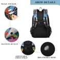 thumbnail image 4 of FORMRS Unisex School Backpack 17" Student Travel Bag with Laptop Compartment, Art Plants, 4 of 7