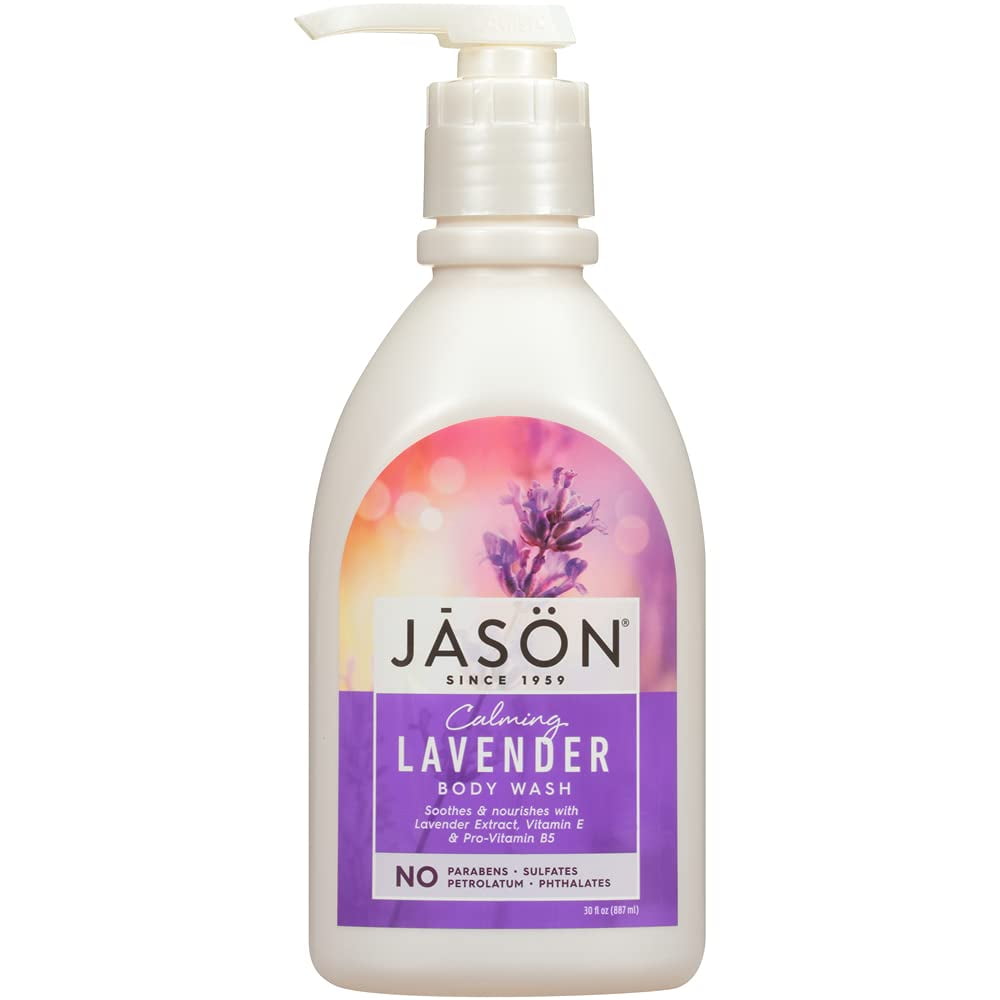Jason Natural Body Wash & Shower Gel, Calming Lavender, 30 Oz