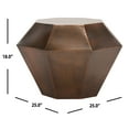 thumbnail image 5 of SAFAVIEH Grace Diamond Accent Table, Antique Copper, 5 of 8
