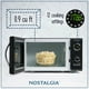 thumbnail image 3 of Horno microondas Nostalgia Retro 0.9 pies cúbicos 800 W y tostadora BLACK+DECKER 2 rebanadas T2569B 850 W, 3 of 7