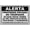 Warning Sign 1, variant on Spanish Private Property Authorized Personnel Only Sign 8"x12", Aluminum Tin Warning Signs for Home Outdoor Garden, Weatherproof Bilingual Security Sign