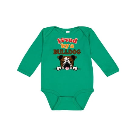 

Inktastic English Bulldog Dog Gift Baby Girl Long Sleeve Bodysuit
