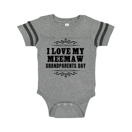 

Inktastic Grandparents Day I Love My Meemaw Gift Baby Boy or Baby Girl Bodysuit