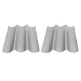 thumbnail image 3 of Baguettes Bakery Tray,2pcs Baguette Pans Professional Perforated French Bread Pan French Bread Pan Exceptional Reliability, 3 of 8