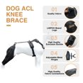 thumbnail image 3 of Rodillera LISPOO para perros con ligamento cruzado anterior para desgarro del ligamento cruzado anterior y luxación de rótula, 3 of 7