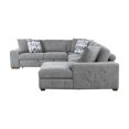 thumbnail image 2 of Lexicon Raife 5-Piece Chenille Sectional with Right Chaise and Ottoman in Gray, 2 of 5