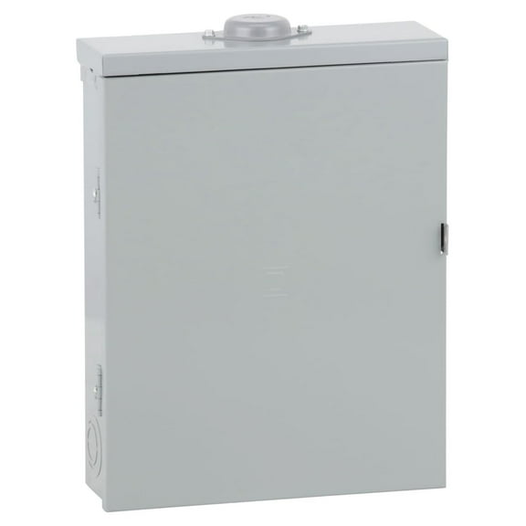 Square D - HOM1224L125PRB Homeline 125-Amp 12-Space 24-Circuit Outdoor Main Lugs Load Center with Cover, Plug-on Neutral Ready