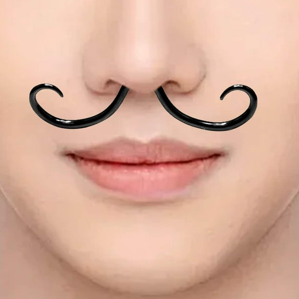 HOT Dark Nose Piercing Men Nose Piercing Black Piercings Men