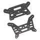 thumbnail image 3 of Soportes de amortiguadores delanteros y traseros de alta durabilidad, repuesto de fibra de carbono para coche RC 7303, escala 1/7, 3 of 8