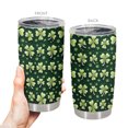 thumbnail image 3 of Taza Taza Oasisdream de acero inoxidable, 600 ml, con estampado de trébol, 3 of 6